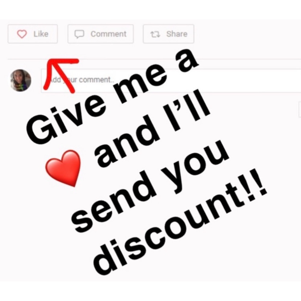 Get a big discount off all liked items! 😊